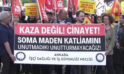 Soma maden faciasında ölen işçiler Ankara'da anıldı: 'Cezasızlık zırhı 301 madenciyi bir kez daha öldürdü!'