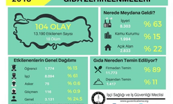 2018'de 8 binden fazla işçi gıdadan zehirlendi