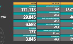 Türkiye'de son 24 saatte koronavirüs kaynaklı 29 bin 845 yeni vaka tespit edildi