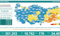 Türkiye’de koronavirüs nedeniyle son 24 saatte 176 kişi hayatını kaybetti, tespit edilen vaka sayısı 18 bin 762 oldu