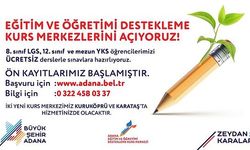 Adana Büyükşehir'den LGS ve YKS’ye hazırlık kursları