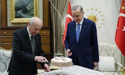 Cumhurbaşkanı Erdoğan, Beştepe'de Bahçeli'nin doğum gününü kutladı