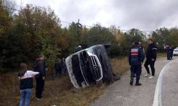 Tekirdağ'da yolcu minibüsü devrildi: 16 kişi yaralandı