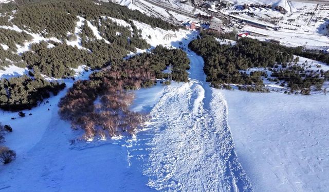 Bir sporcunun öldüğü Palandöken'deki çığ anının görüntüleri ortaya çıktı