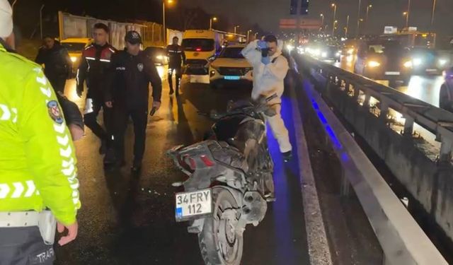 Avcılar'da bariyere çarpan motosikletteki polis öldü