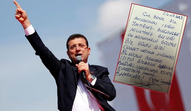 CHP'nin tutuklu Cumhurbaşkanı Adayı Ekrem İmamoğlu Silivri'den seslendi