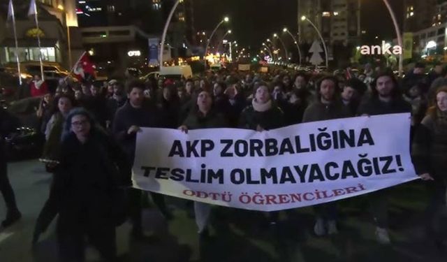 Binlerce ODTÜ’lü 'Başkaldırıyoruz' diyerek eylem yaptı!