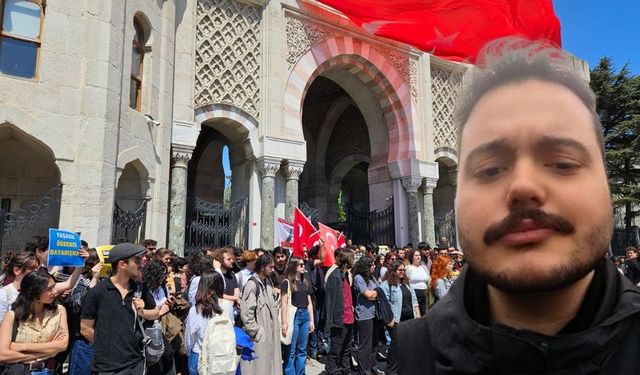 Üniversiteliler, gözaltına alınan arkadaşları Eren Üner için toplandı