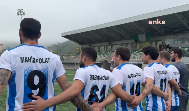 Fındıklı Belediyesi futbol takımından İBB soruşturmalarında tutuklananlara formalı destek