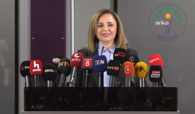 DEM Parti Sözcüsü Ayşegül Doğan, Numan Kurtulmuş'u 'sorumluluk üstlenmeye' çağırdı