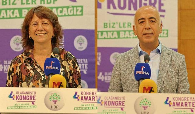 HDP'de yeni Eş Genel Başkanları Sultan Özcan ve Cahit Kırkazak oldu