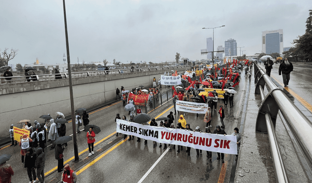 Ankara’da yağmura rağmen 1 Mayıs coşkuyla kutlandı