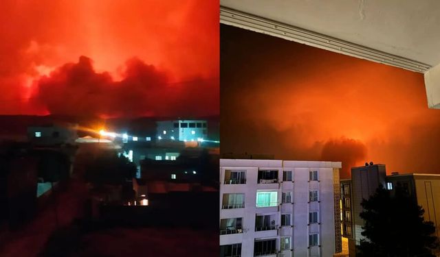 Diyarbakır ile Mardin arasında büyük yangın