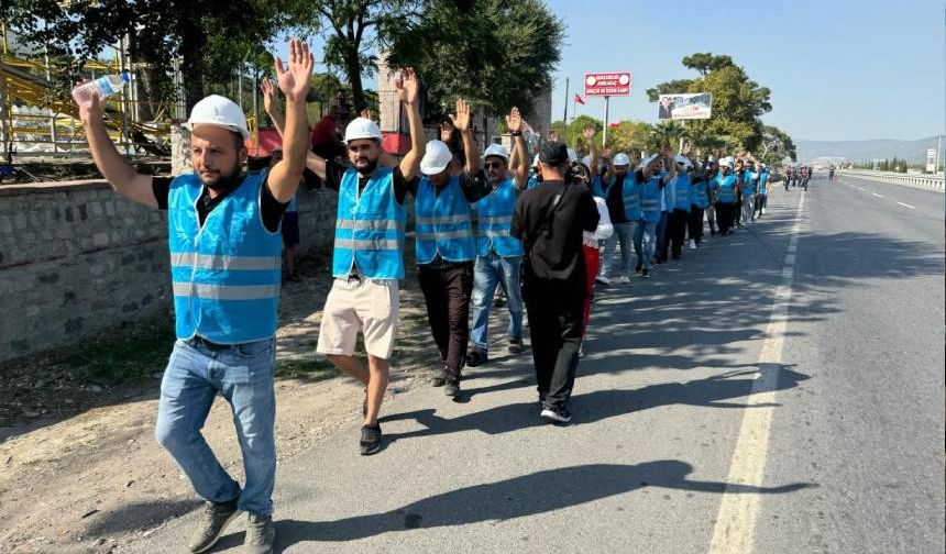 Fernas işçilerinin Soma'dan Ankara'ya yürüyüşü 2'nci gününde