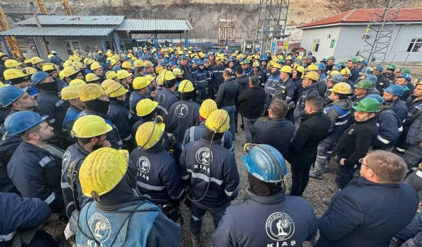 Çayırhan Termik Santrali'nde 500 madenci, özelleştirmeye karşı kendilerini yer altına kapattı