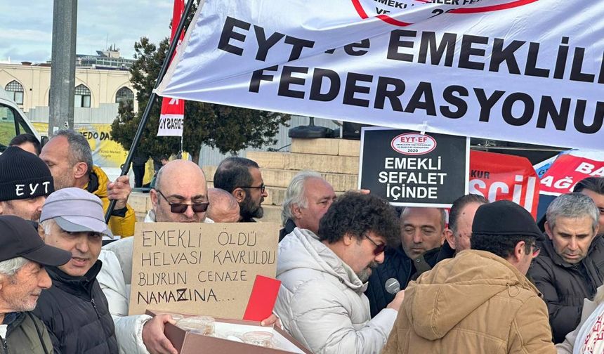 'Emekli öldü' diyen emeklilerden iktidara helvalı protesto