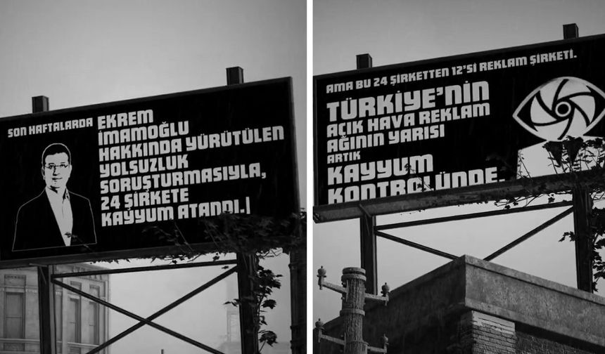 CHP'den kayyım videosu: "Gerçekleri konuşalım, reklam panoları kimin eline geçti?"